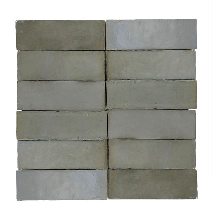 Hand Crafted Zellige | 2"x6" Terracotta Wall Tile