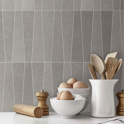 Bamboo | 2.5"x9" Porcelain Trapezoid Floor & Wall Tile
