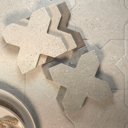 Elda Star+Cross | Porcelain Stone Look Floor & Wall Tile