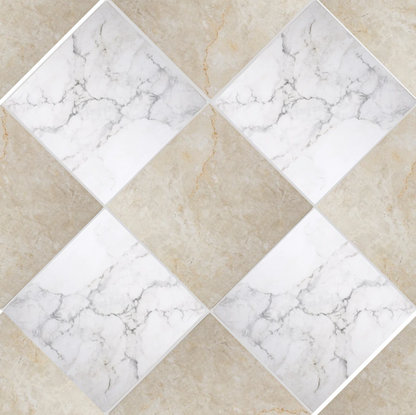 Palazzo Checkerboard | 12" x 12" Porcelain Marble Look Floor & Wall Tile