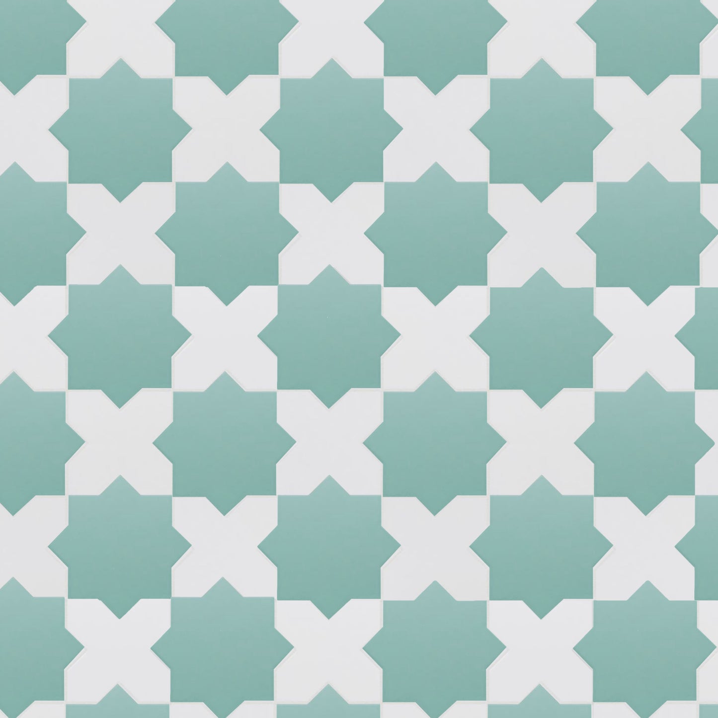 Porto Checker | Porcelain Star+Cross Floor & Wall Tile