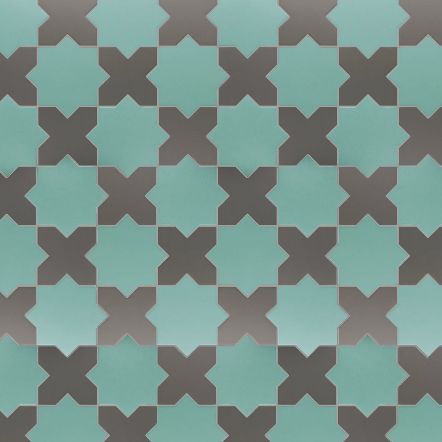 Porto Checker | Porcelain Star+Cross Floor & Wall Tile