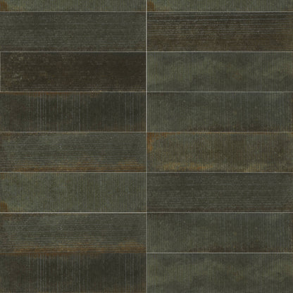 Artifact Reactive | 2.5"x9" Handmade-Look Porcelain Deco Wall Tile