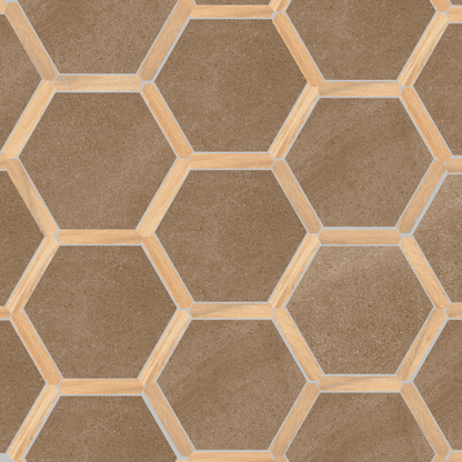 Villa Antica | Pino 9"x10" Porcelain Hexagon Wall & Floor Tile