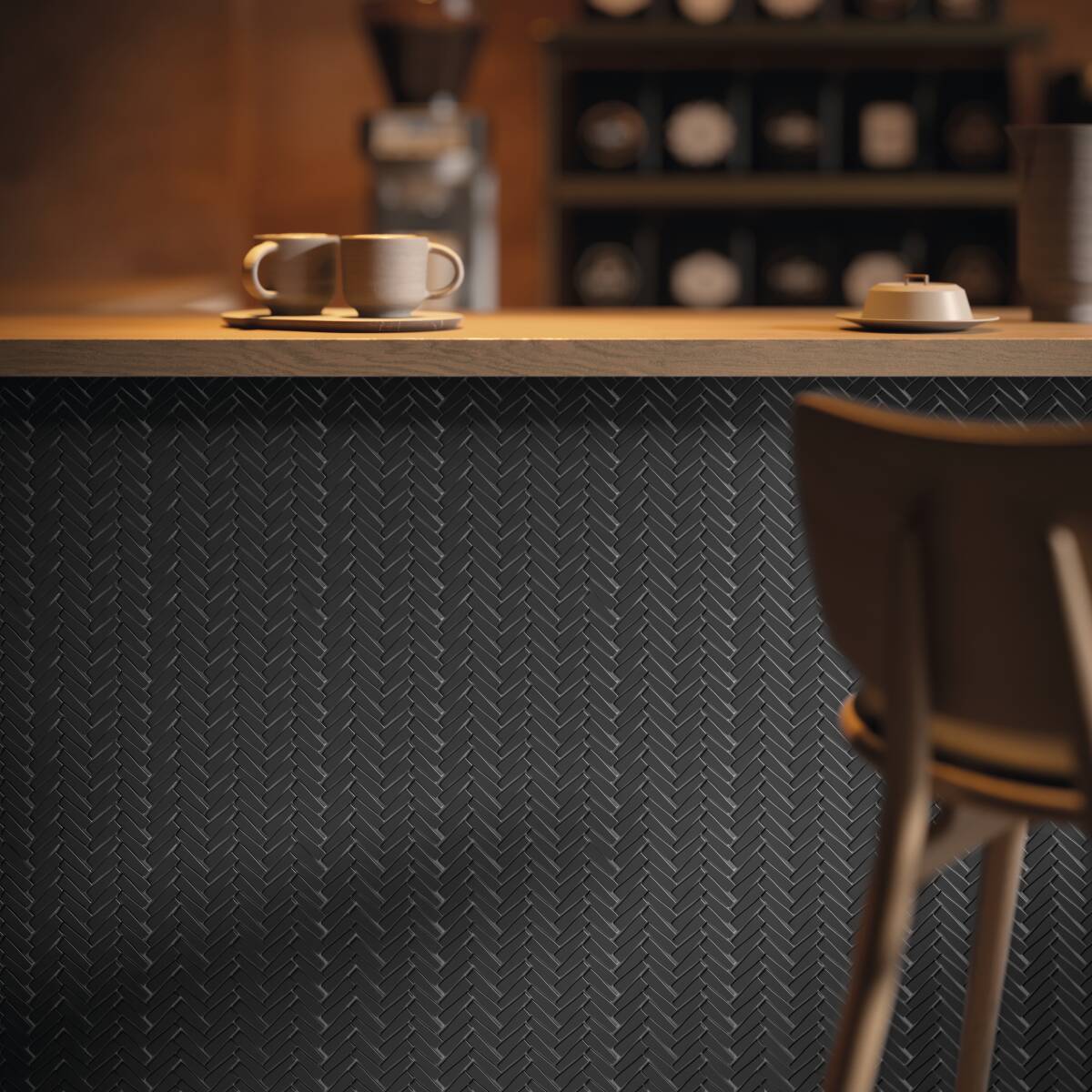 Dash | 11"x11" Midtown Recycled Glass Mosaic Tile