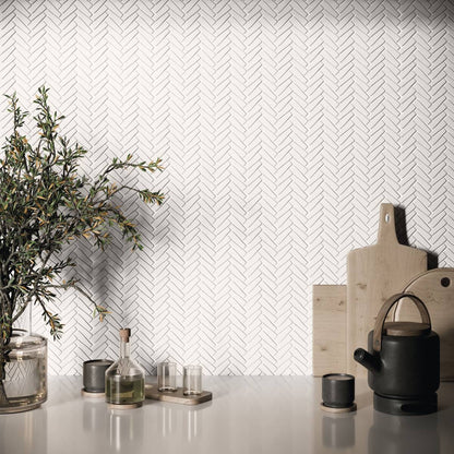 Dash | 11"x11" Midtown Recycled Glass Mosaic Tile