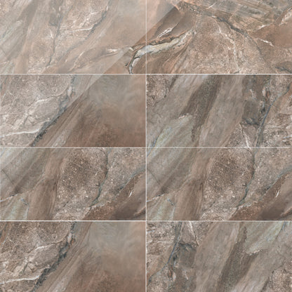 Fossilique | 12"x24" Porcelain Marble Look Floor & Wall Tile