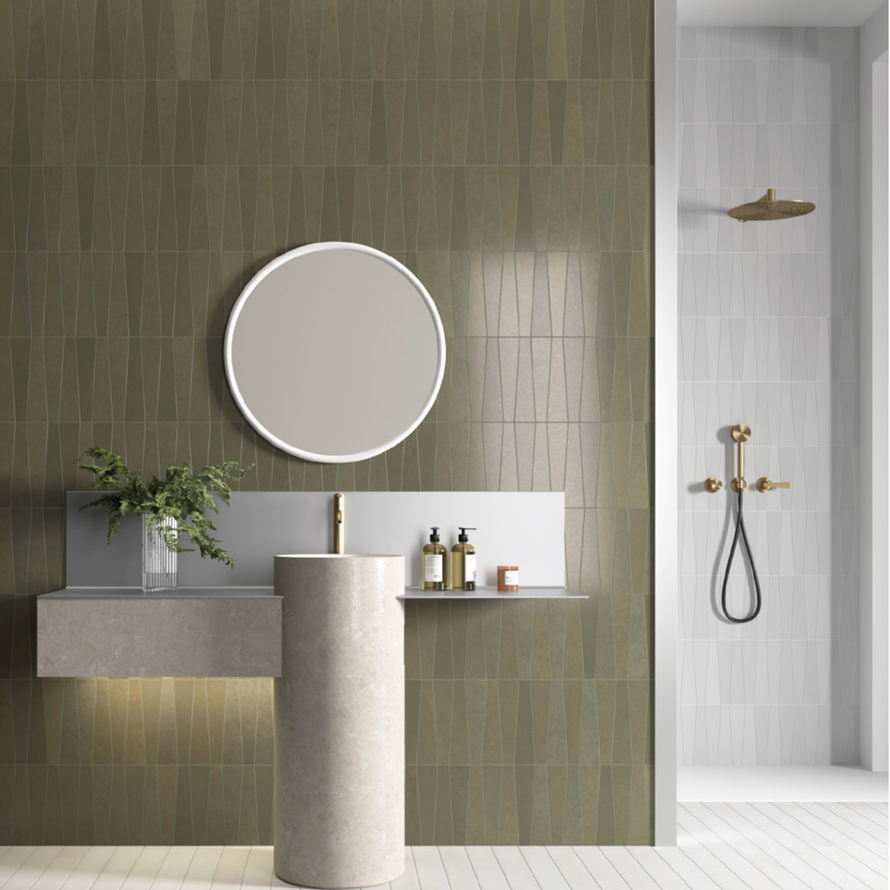 Bamboo | 2.5"x9" Porcelain Trapezoid Floor & Wall Tile