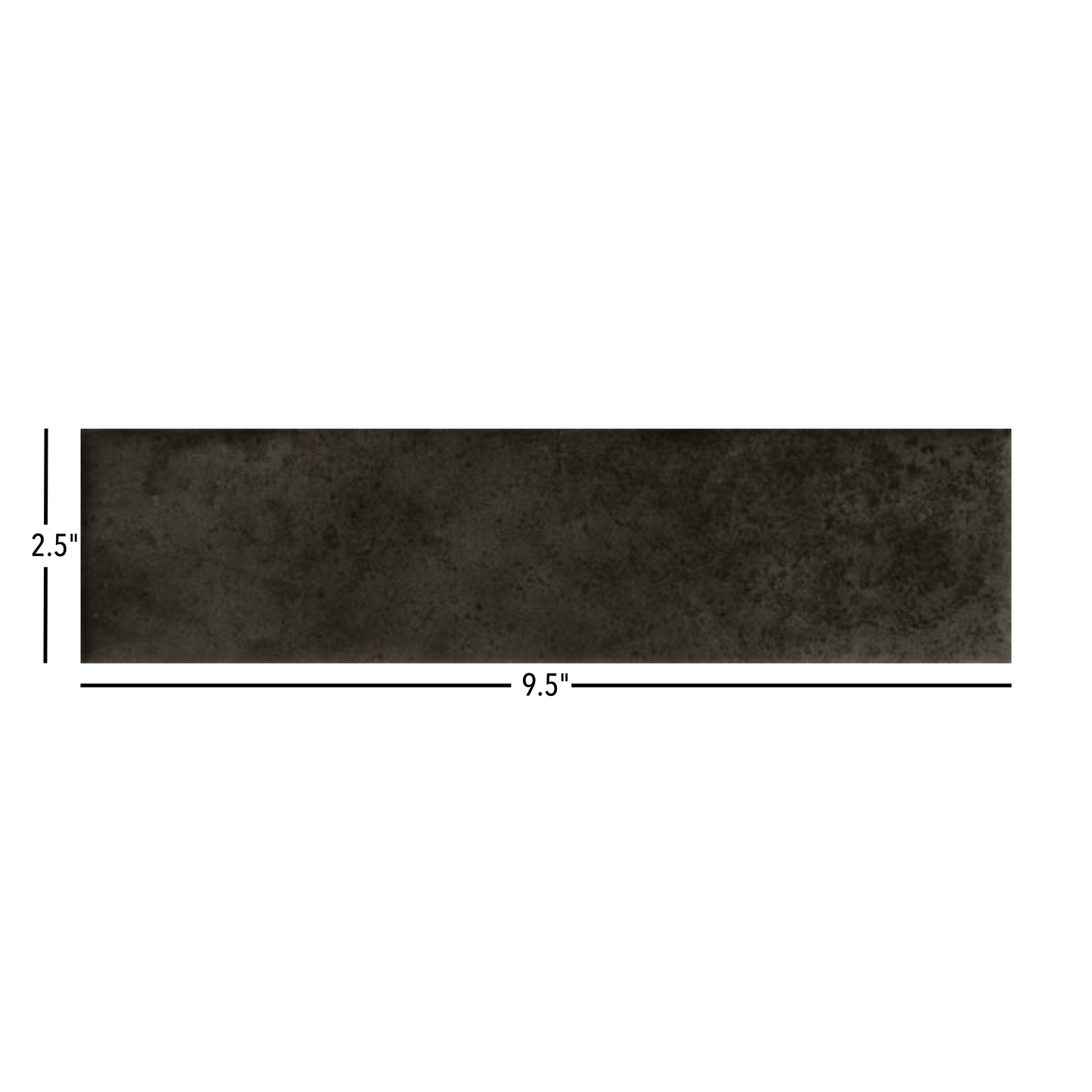Cecilia | 2.5"x9.5" Porcelain Artisan Wall Tile