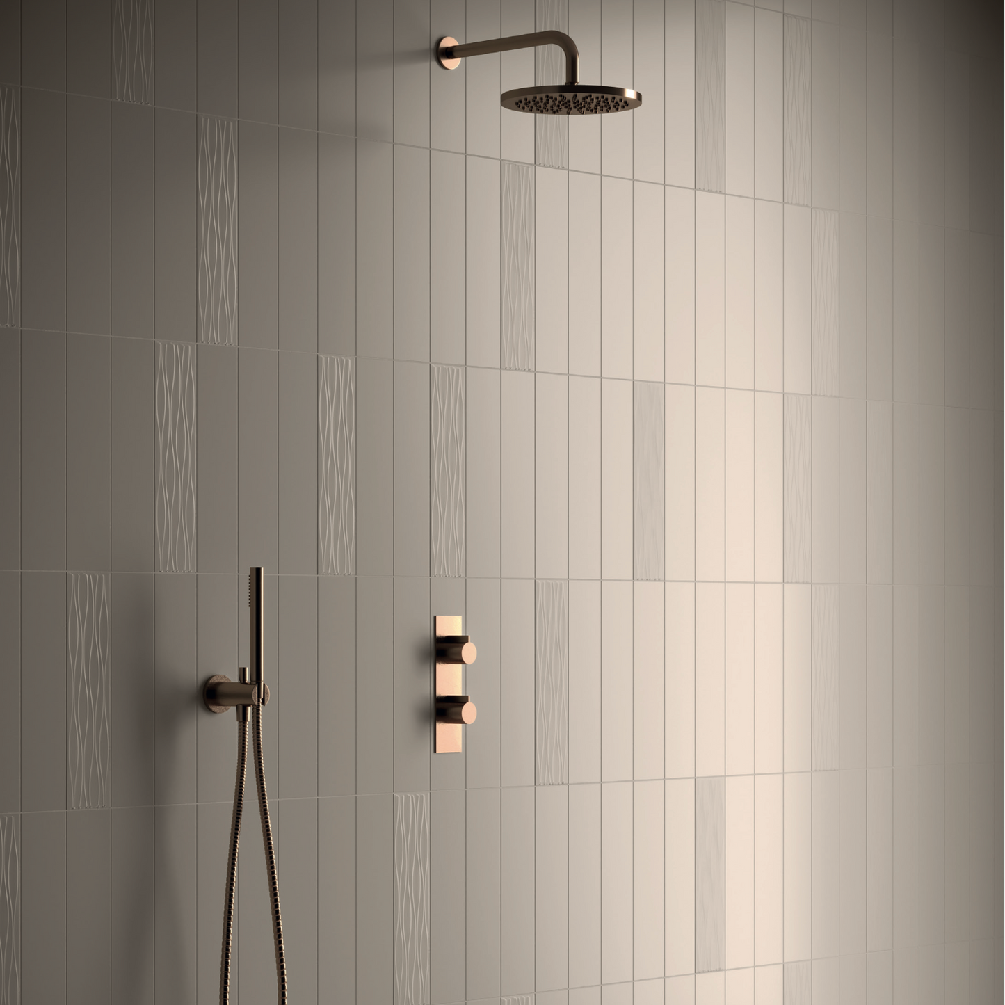 Kreative Studio | 4"x16" Porcelain Ripple Deco Wall Tile