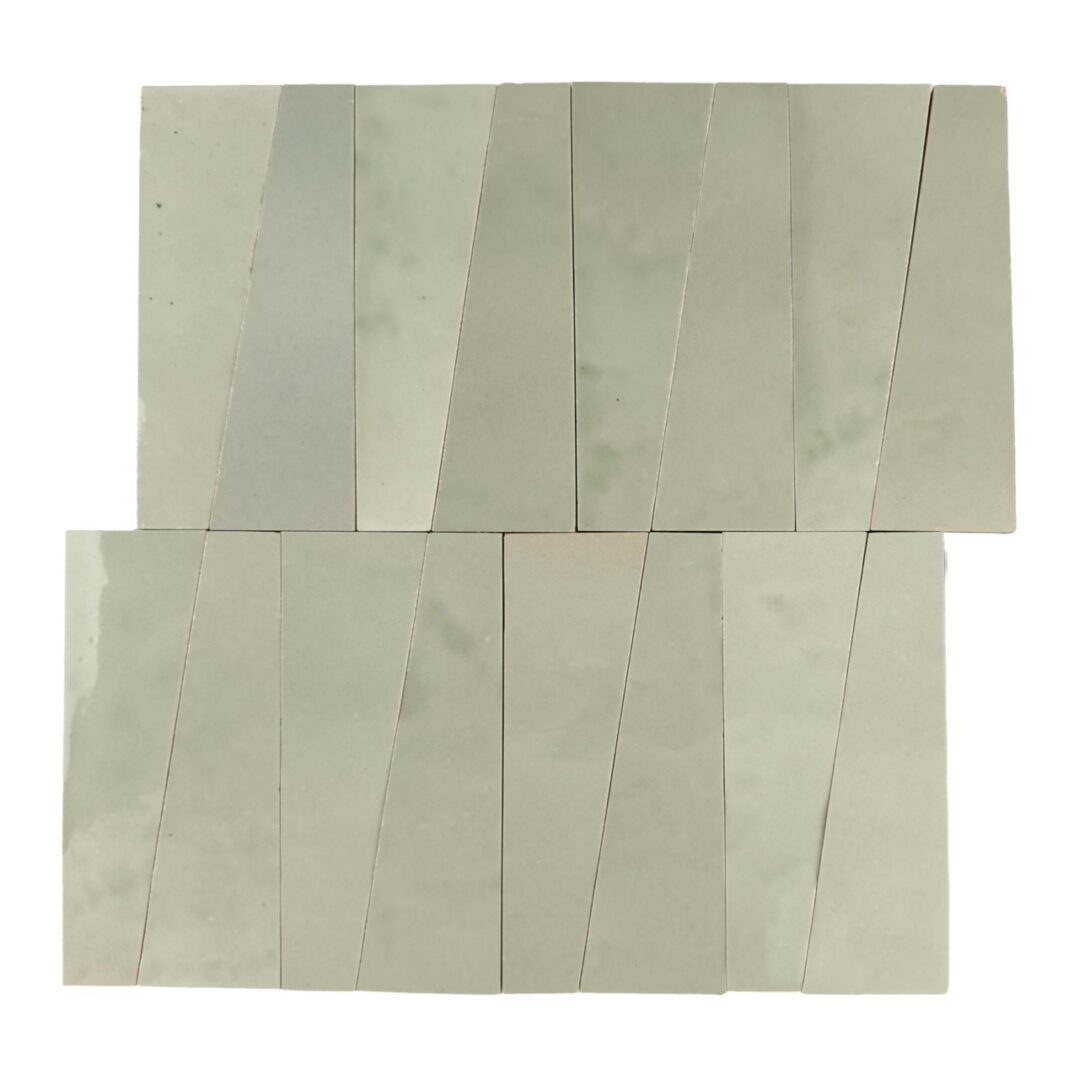 Atlas Zellige | 12"x12" Trapezoid Zellige Look Ceramic Mosaic Wall Tile