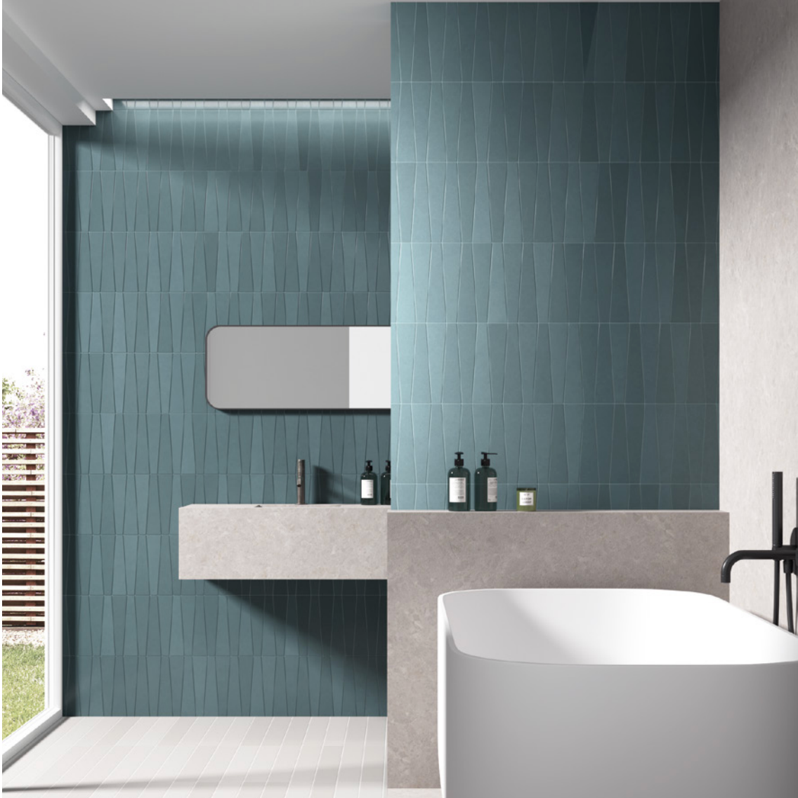 Bamboo | 2.5"x9" Porcelain Trapezoid Floor & Wall Tile
