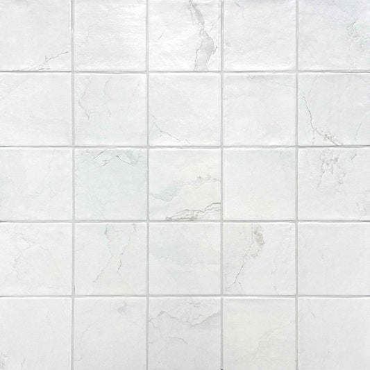 Omega | 5"x5" Porcelain Marble Look Wall Tile