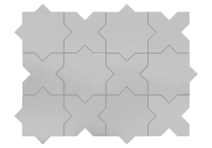 Porto Star+Cross | 6.1" x 11.9" Porcelain Floor & Wall Tile