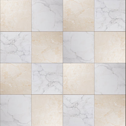 Palazzo Checkerboard | 12" x 12" Porcelain Marble Look Floor & Wall Tile