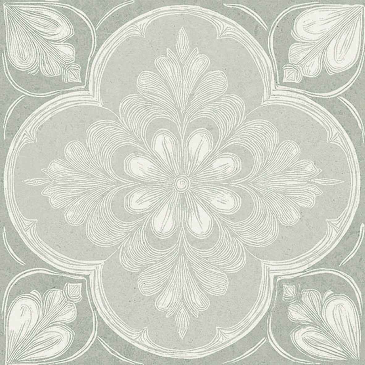 SS-A044069 | Flora Moda 6"x6" (Siena Aqua) - SAMPLE