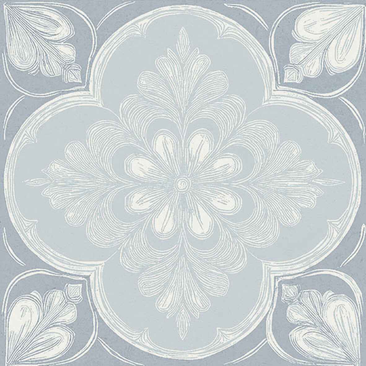Flora Moda | 6"x6" Siena Porcelain Encaustic Look Floor & Wall Tile