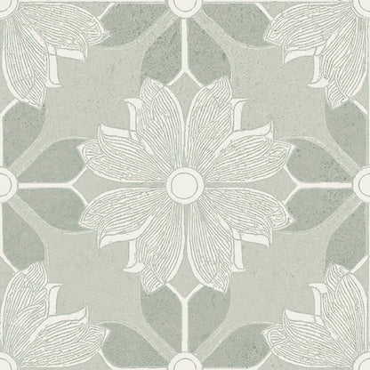 Flora Moda | 6"x6" Serena Porcelain Encaustic Look Floor & Wall Tile