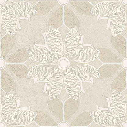 Flora Moda | 6"x6" Serena Porcelain Encaustic Look Floor & Wall Tile
