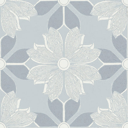 Flora Moda | 6"x6" Serena Porcelain Encaustic Look Floor & Wall Tile