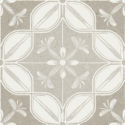 Flora Moda | 6"x6" Senda Porcelain Encaustic Look Floor & Wall Tile