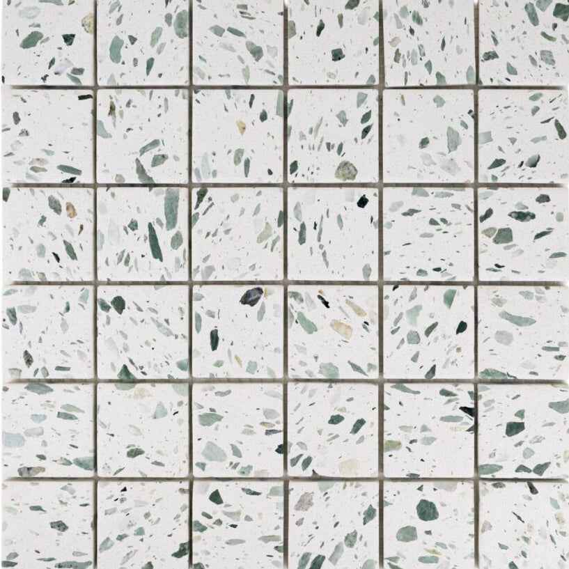 SS-TZPA22MS1P | Terrazzo Living 2" x 2" Mosaic (Palm Speckle) - SAMPLE