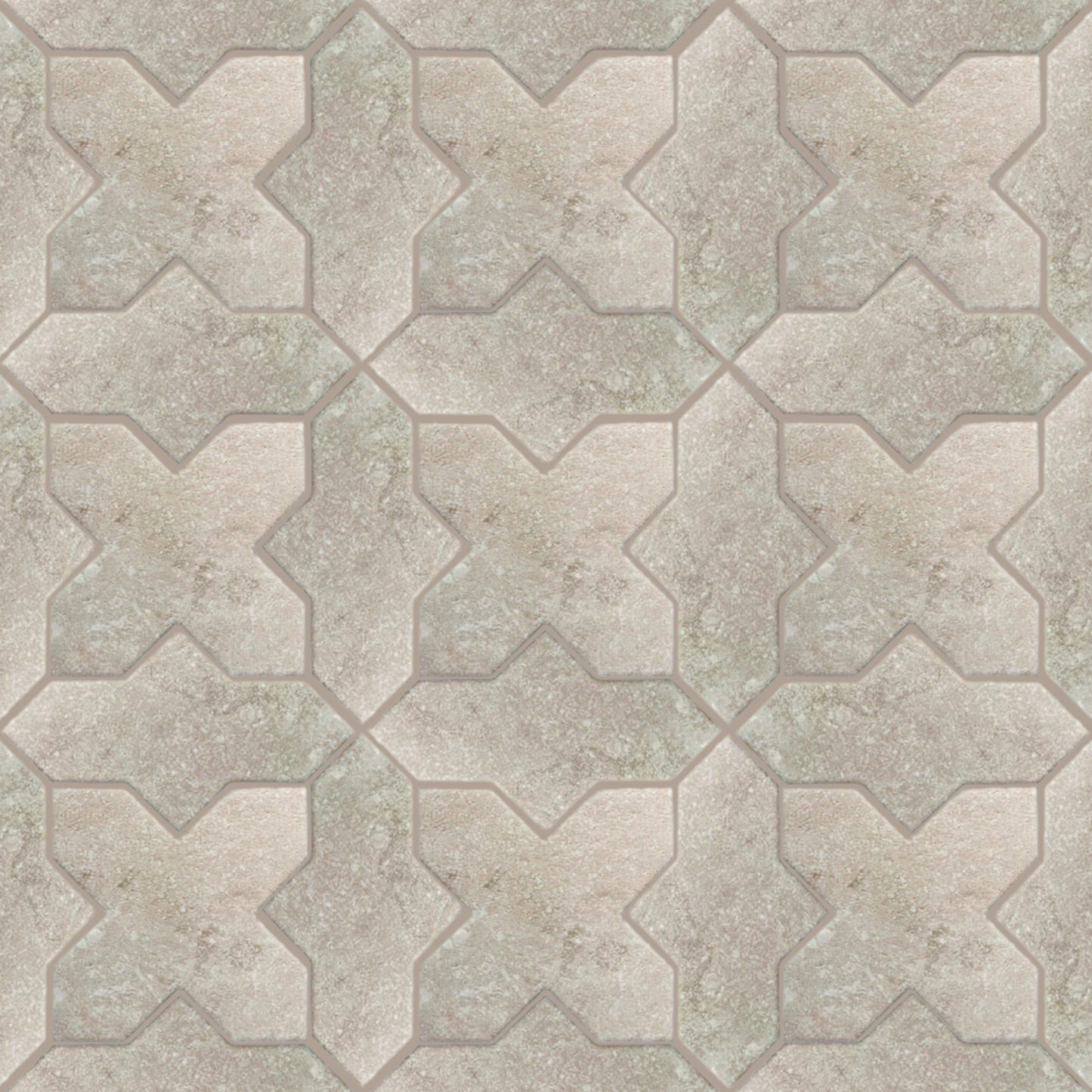 Petra Loop + Cross | 7"x8.5" Porcelain Stone Look Wall & Floor Tile