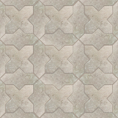 Petra Loop + Cross | 7"x8.5" Porcelain Stone Look Wall & Floor Tile