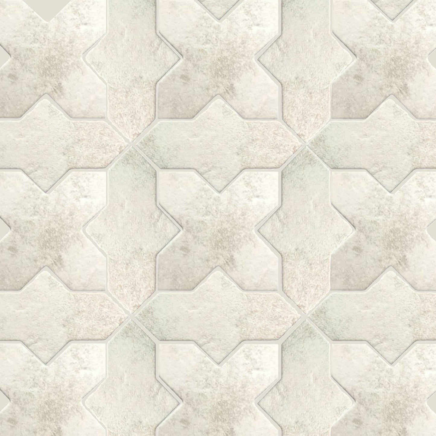 Petra Loop + Cross | 7"x8.5" Porcelain Stone Look Wall & Floor Tile