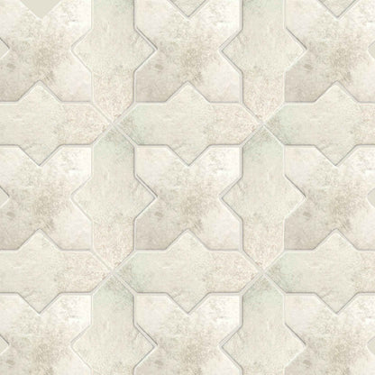 Petra Loop + Cross | 7"x8.5" Porcelain Stone Look Wall & Floor Tile