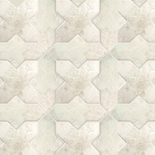 Petra Loop + Cross | 7"x8.5" Porcelain Stone Look Wall & Floor Tile