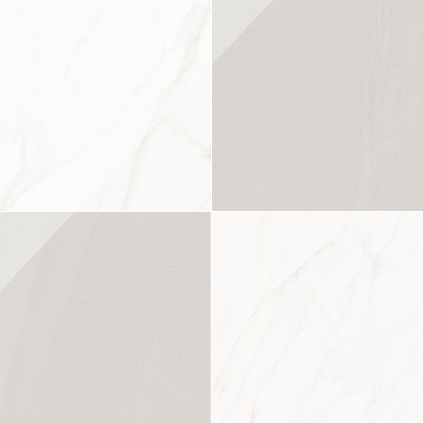 Precious Checkerboard | 24"x24" Marble Look Floor & Wall Tile