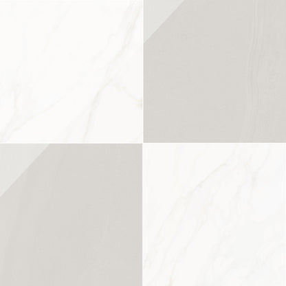 Precious Checkerboard | 24"x24" Marble Look Floor & Wall Tile