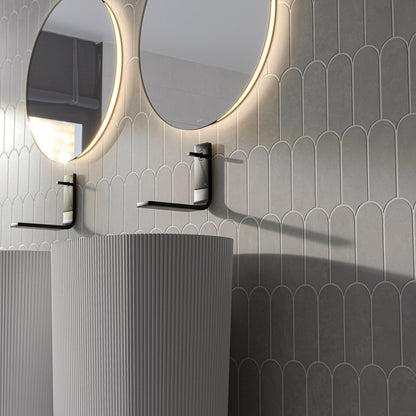 Allure Scale | 3"x8.5" Ceramic Elongated Fan Wall Tile