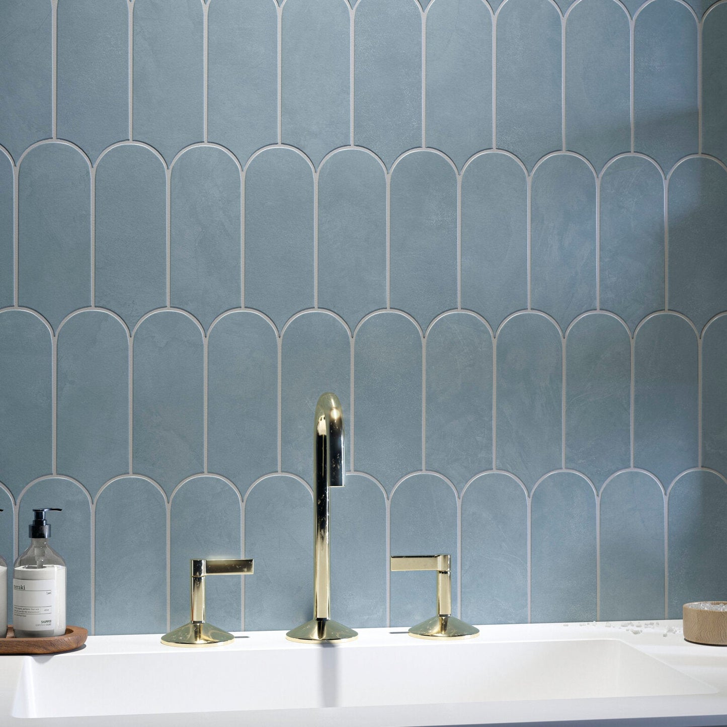 Allure Scale | 3"x8.5" Ceramic Elongated Fan Wall Tile