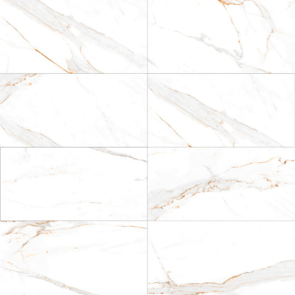 Regal Carrara Gold | 24"x48" Porcelain Marble Look Floor & Wall Tile