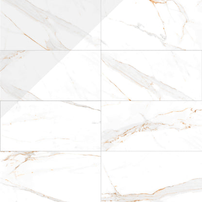 Regal Carrara Gold | 24"x48" Porcelain Marble Look Floor & Wall Tile