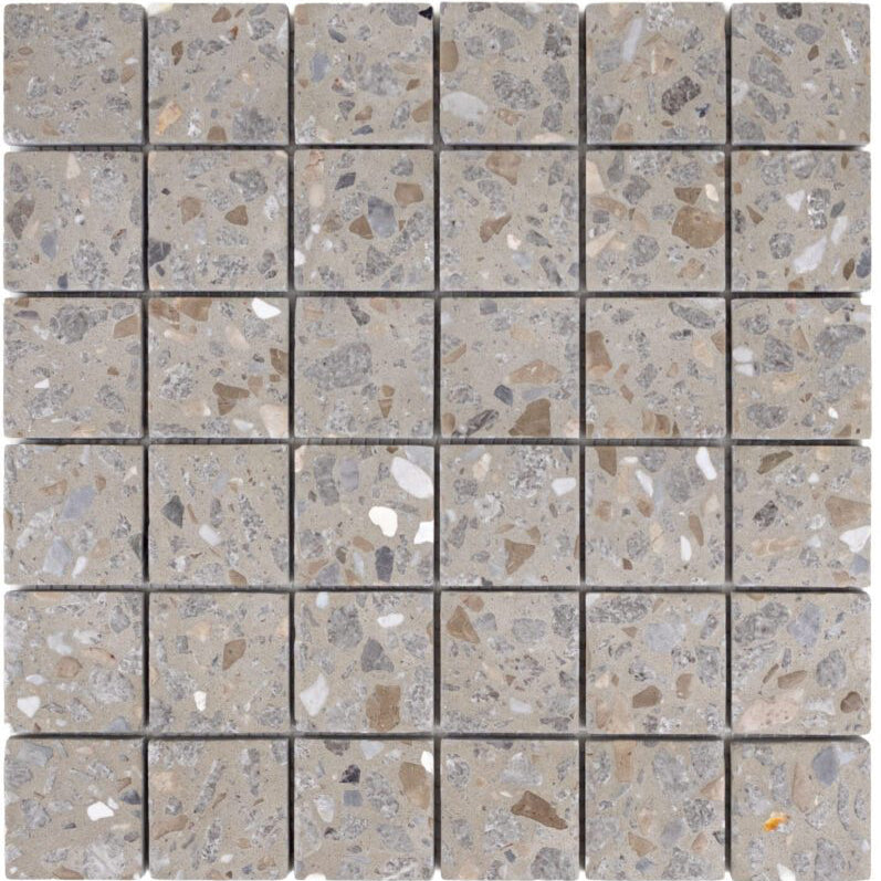 Terrazzo Living | 2"x2" Terrazzo Mosaic Floor & Wall Tile