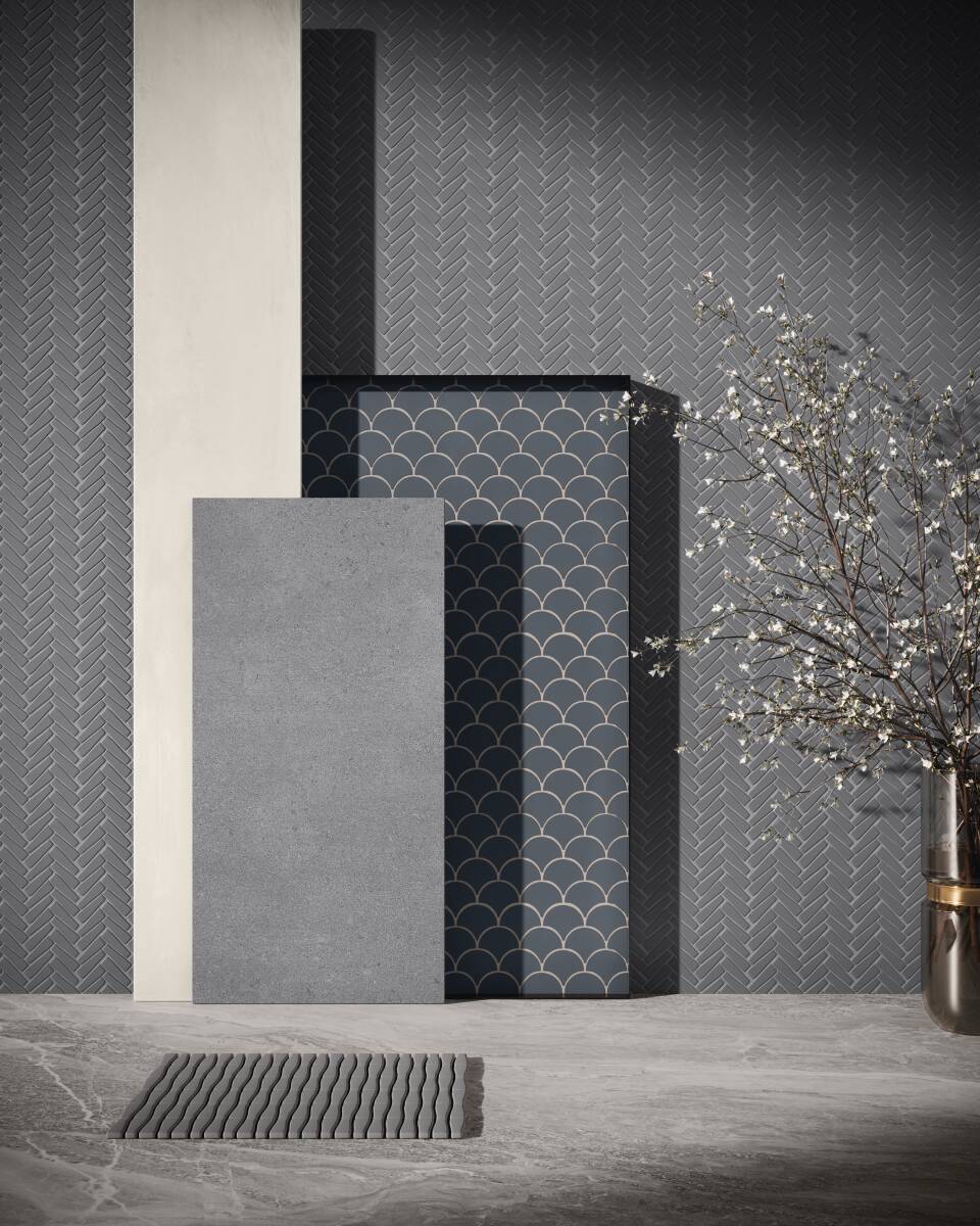 Dash | 11"x12" Brentwood Recycled Glass Mosaic Tile