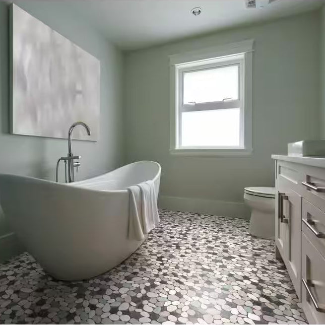 Island Stones | 12"x12" Tumbled Stone Mosaic Tile