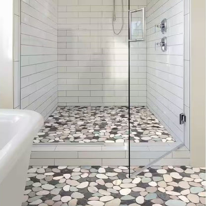Island Stones | 12"x12" Tumbled Stone Mosaic Tile