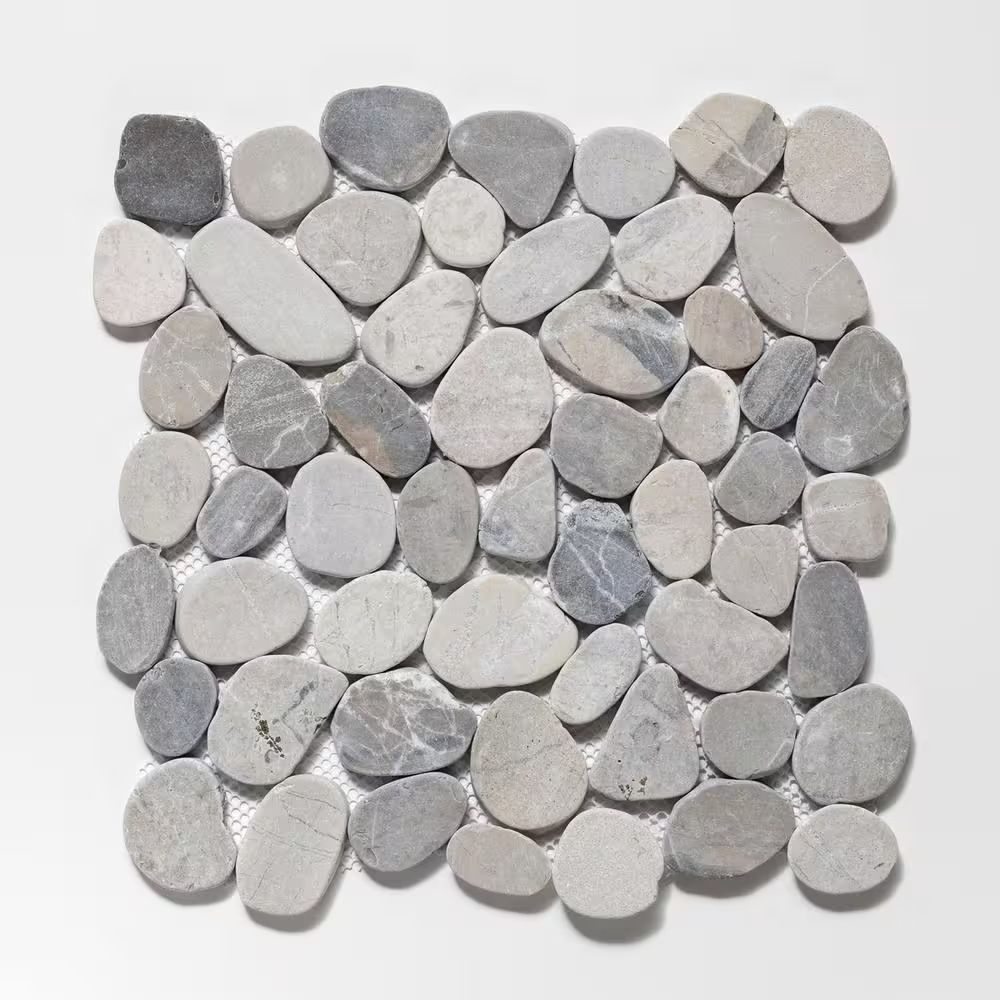 Island Stones | 12"x12" Tumbled Stone Mosaic Tile