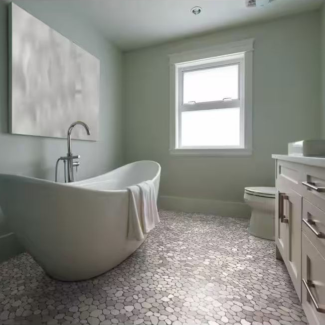 Island Stones | 12"x12" Tumbled Stone Mosaic Tile