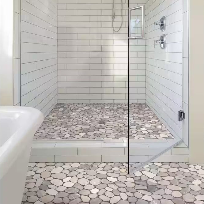 Island Stones | 12"x12" Tumbled Stone Mosaic Tile
