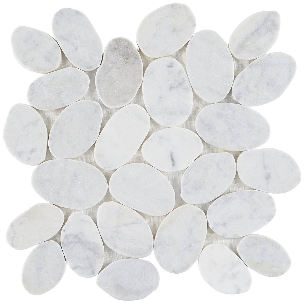 Island Stones | 12"x12" Tumbled Stone Mosaic Tile