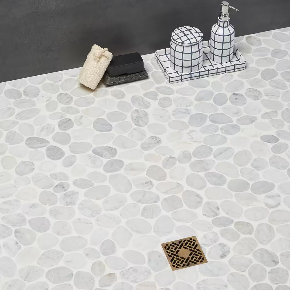 Island Stones | 12"x12" Tumbled Stone Mosaic Tile
