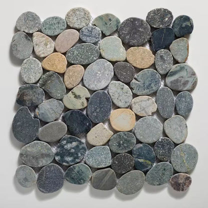 Island Stones | 12"x12" Tumbled Stone Mosaic Tile