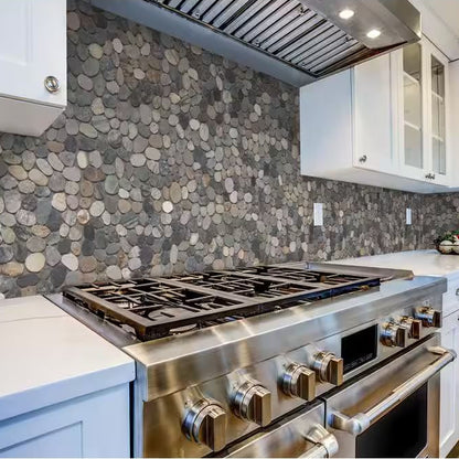 Island Stones | 12"x12" Tumbled Stone Mosaic Tile