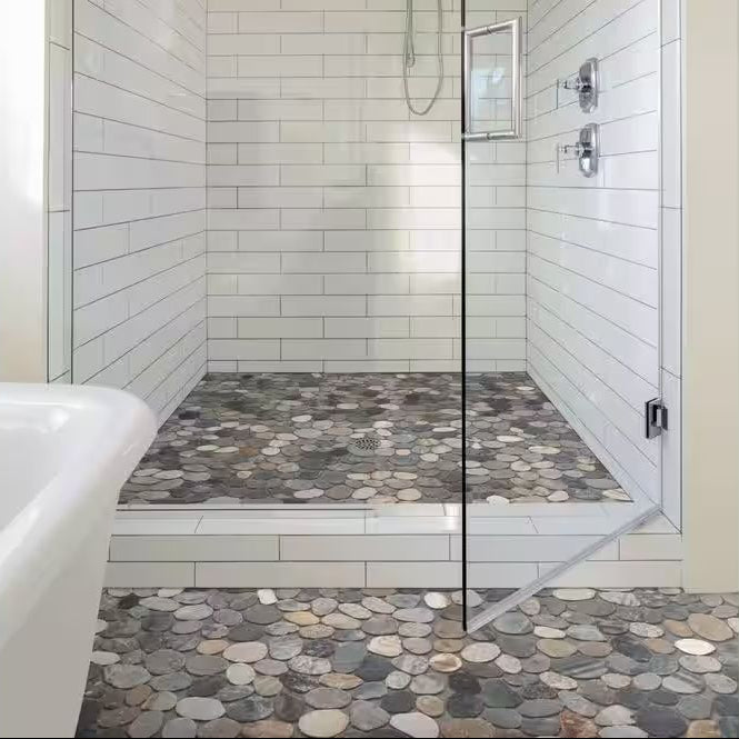 Island Stones | 12"x12" Tumbled Stone Mosaic Tile