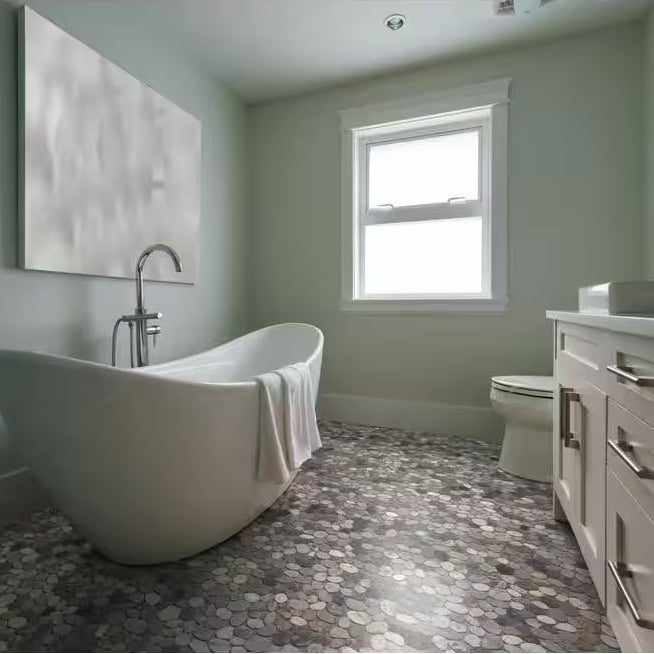 Island Stones | 12"x12" Tumbled Stone Mosaic Tile